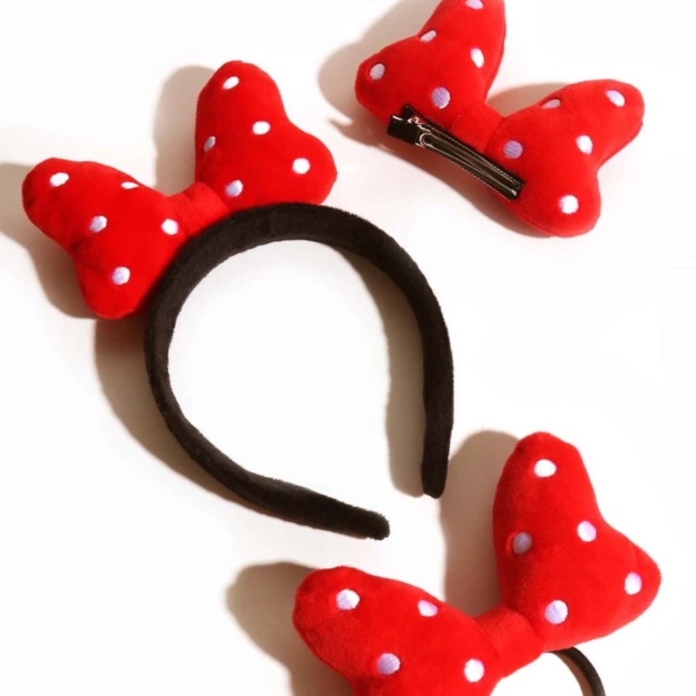 Kids Polka Dot Bow Set